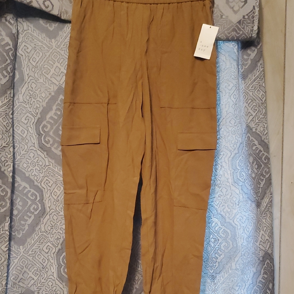 Brown Cargo Joggers